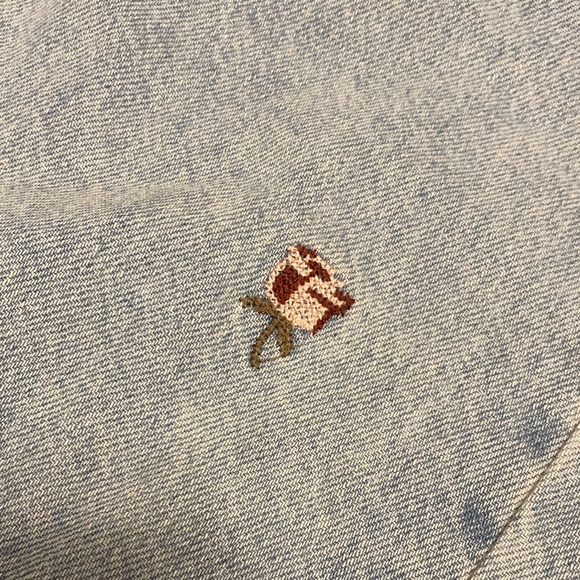 FARM Rio Light Blue Rose Embroidery Denim Flare Jeans. F34 3155721. Size 27 - Picture 4 of 16